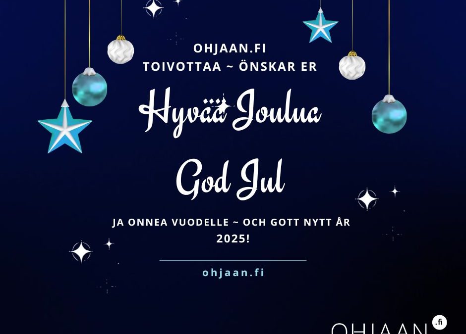 Ohjaan.fi -verkosto toivottaa hyvää joulua!